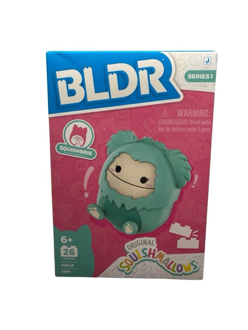 BLDR Squishmallows Joelle Bigfoot Series 1 Building Set 26 Pieces #0059 New